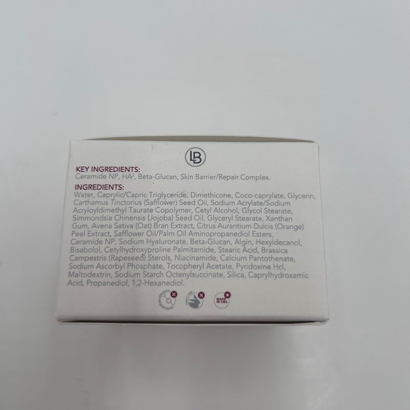 Lorde + Belle Hydra-V Moisturizer 2 fl oz Ceramide HA3 Beta-Glucan Face Cream - Picture 6 of 9